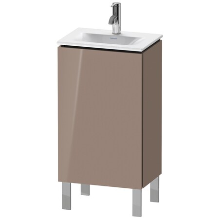 L-Cube Floor Standing Vanity Unit Cappuccino High Gloss